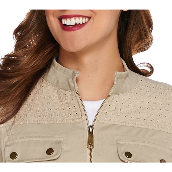 Linea by Louis Dell'Olio Womens Zip Jacket Size M - Picture 4 of 5